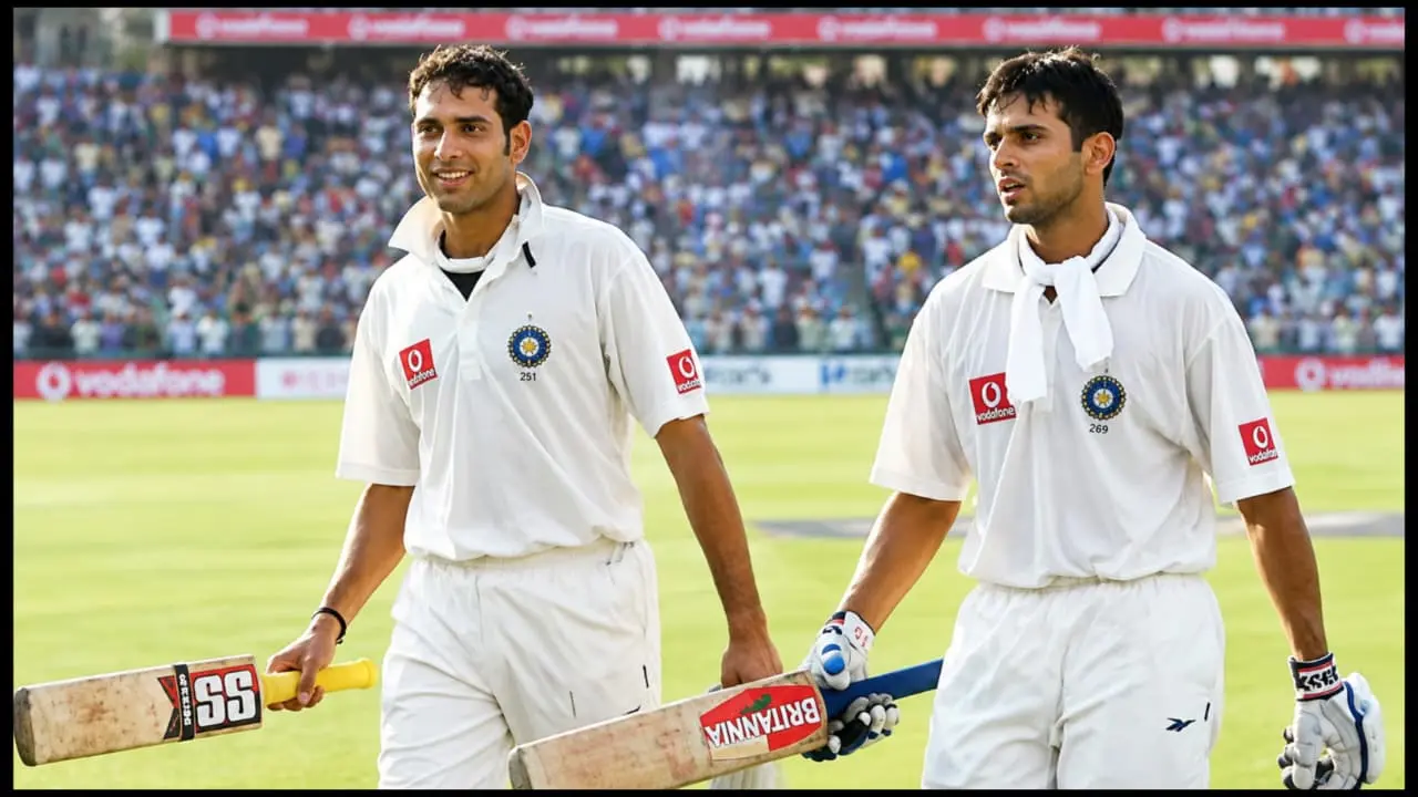 VVS Laxman and Rahul Dravid historic follow-on partnership Kolkata test 2001